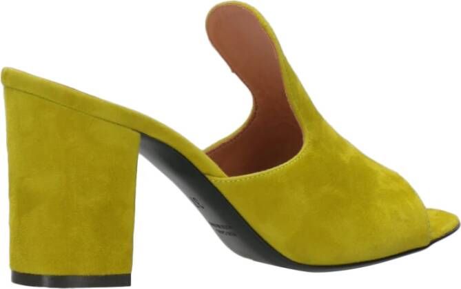 Via Roma 15 Heeled Mules Geel Dames