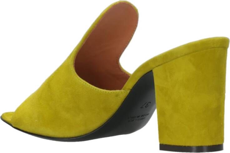 Via Roma 15 Heeled Mules Geel Dames