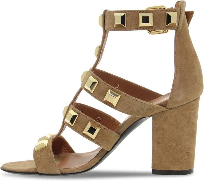 Via Roma 15 High Heel Sandals Bruin Dames