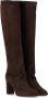 Via Roma 15 Boots Dark Brown Suede Heeled High Boot in bruin - Thumbnail 3