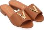 Via Roma 15 Portofino Leren Sandalen Brown Dames - Thumbnail 4