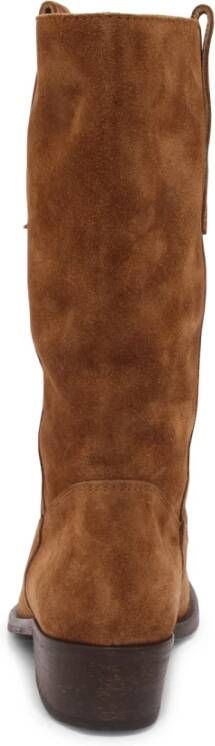 Via Roma 15 Suede Texaanse Laarzen 3 5 cm Hak