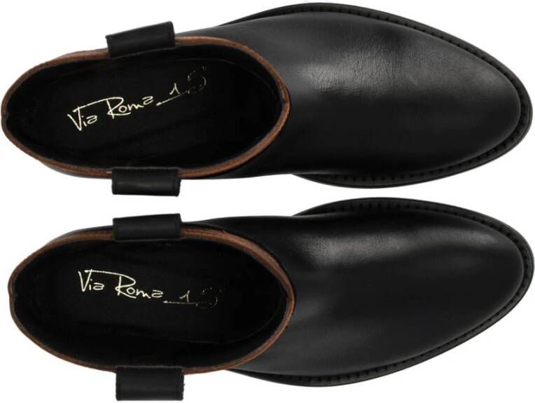 Via Roma 15 Tricolor Texan Bootie met leren details