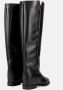 Via Roma 15 Zwarte sleehaklaars met metalen V-vormige accessoire Zwart Dames - Thumbnail 4