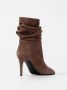 Via Roma 15 Zwarte Suède Stiletto Enkellaarzen - Thumbnail 2
