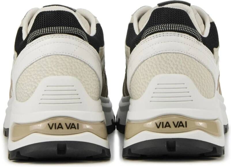 Via Vai Beige Combi Sneakers voor vrouwen Multicolor Dames