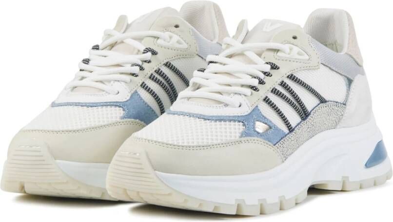 Via Vai Blauw Witte Sneakers Multicolor Dames