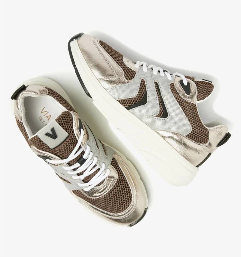 Via Vai Bronze Maritza Platino Sneakers Brown Dames