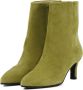 VIA VAI Enkellaarsjes Dames 61080 Noah Maat: 37 Materiaal: Suède Kleur: Groen - Thumbnail 2