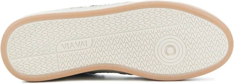 Via Vai Gebroken Witte Sneakers Beige Dames