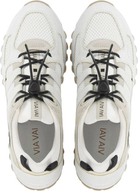 Via Vai Gebroken Witte Sneakers Combi Multicolor Dames