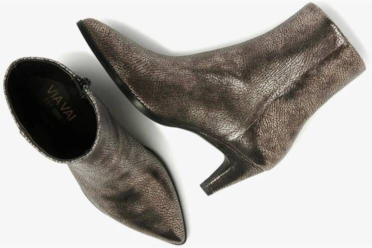 Via Vai Hoge hak enkellaarsje Maringa Platino Brown Dames