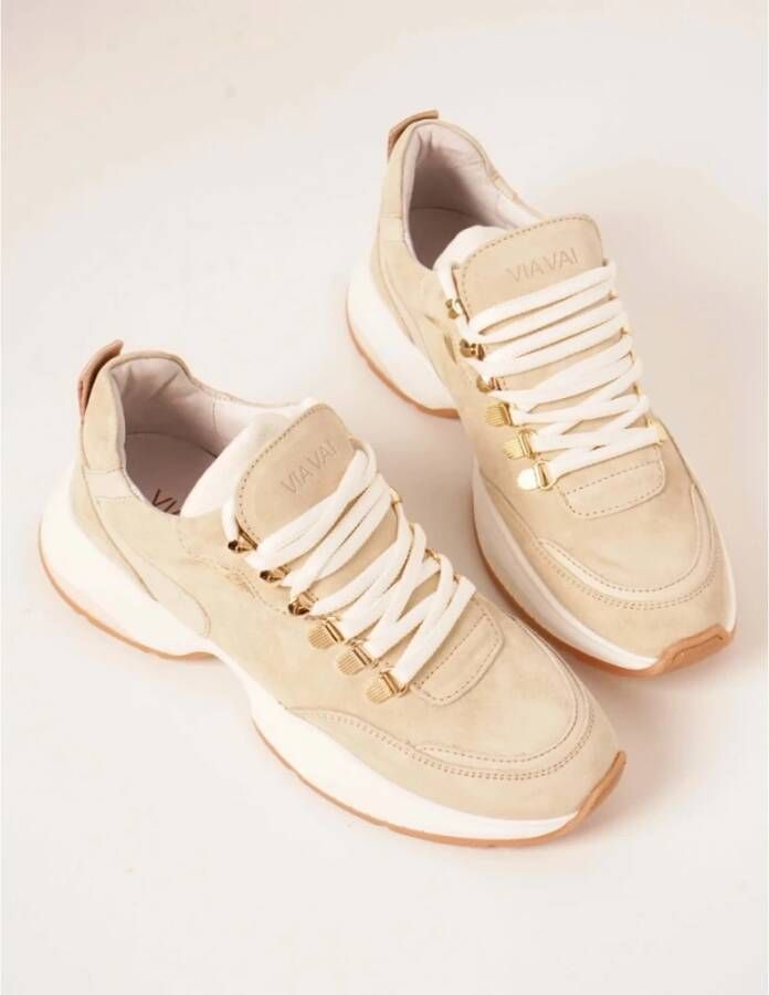 Via Vai Pepper clay sneakers beige Dames