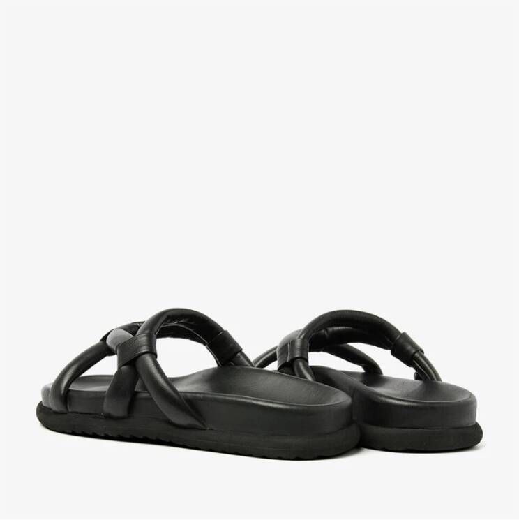 Via Vai Platte Sandalen Candy Lia Black Dames