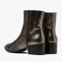 VIA VAI Rose Baker leren laarzen Zilver Leer Enkellaars met hak Dames - Thumbnail 5