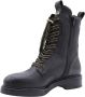 VIA VAI Juliette Abby leren veterboots Zwart Leer Veterboots Dames - Thumbnail 2