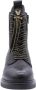 VIA VAI Juliette Abby leren veterboots Zwart Leer Veterboots Dames - Thumbnail 3