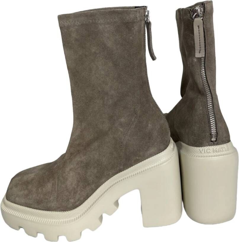 Vic Matié Ankle Boots Grijs Dames