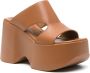 Vic Matié Bruine Plateau Sandalen Amandel Teen Brown Dames - Thumbnail 2
