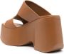 Vic Matié Bruine Plateau Sandalen Amandel Teen Brown Dames - Thumbnail 3