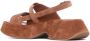Vic Matié Bruine Sandalen met Achtergesp Sluiting - Thumbnail 2