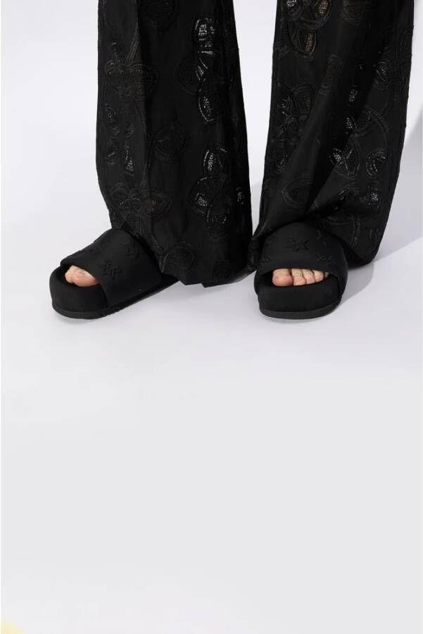 Vic Matié Bubble platform slides Black Dames