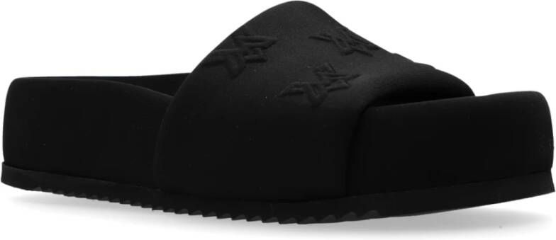 Vic Matié Bubble platform slides Black Dames