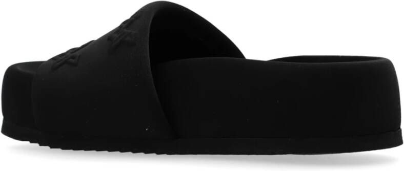 Vic Matié Bubble platform slides Black Dames