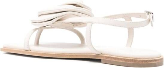 Vic Matié Crème Sandalen met Enkelbandje