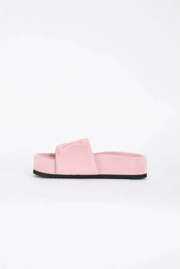 Vic Matié Denim Sleehakken Slippers