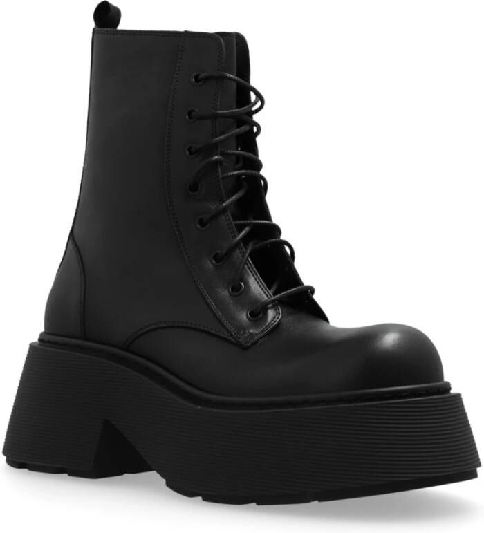 Vic Matié Etna platform enkellaarzen Black Dames