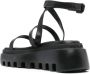 Vic Matié Flat Sandals Black Dames - Thumbnail 3