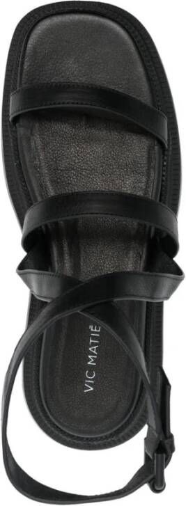 Vic Matié Flat Sandals Black Dames