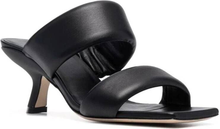 Vic Matié Rode Leren Mid-Hak Casual Sandalen Red Dames