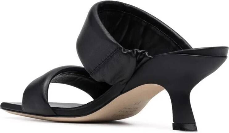 Vic Matié Rode Leren Mid-Hak Casual Sandalen Red Dames