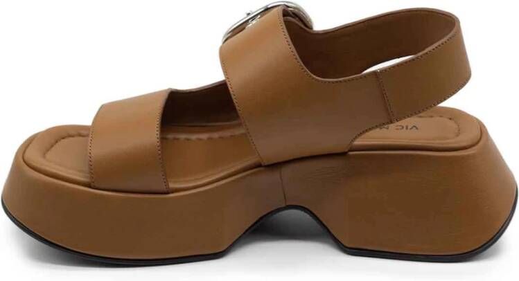 Vic Matié Flat Sandals Brown Dames