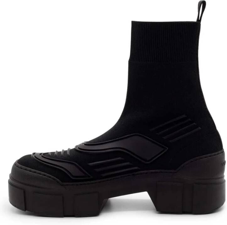 Vic Matié Gebreide Roccia Zwarte Laars Black Dames
