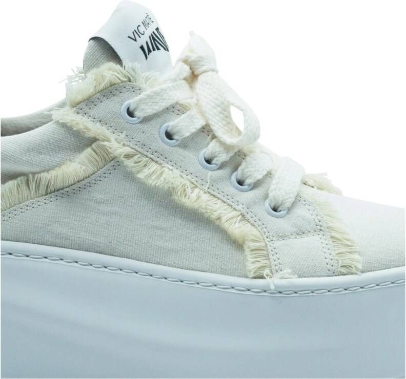 Vic Matié Golf franjes ecrù schoen