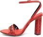 Vic Matié High Heel Sandals Red Dames - Thumbnail 4