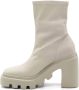 Vic Matié Ivoor Eco-leer Gear Hiel Bootie Beige Dames - Thumbnail 4