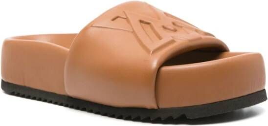 Vic Matié Karamelbruine Amandel Teen Sandalen Brown Dames