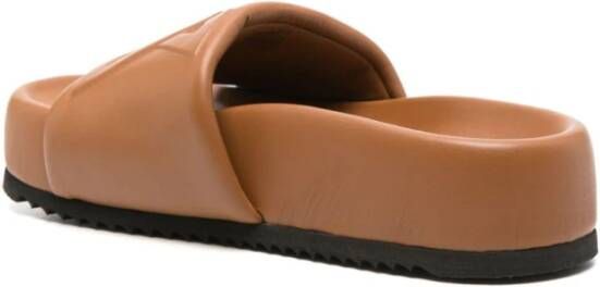 Vic Matié Karamelbruine Amandel Teen Sandalen Brown Dames