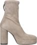 Vic Matié Beige suède enkellaarzen Beige Dames - Thumbnail 3