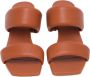 Vic Matié Rode Leren Mid-Hak Casual Sandalen Red Dames - Thumbnail 8