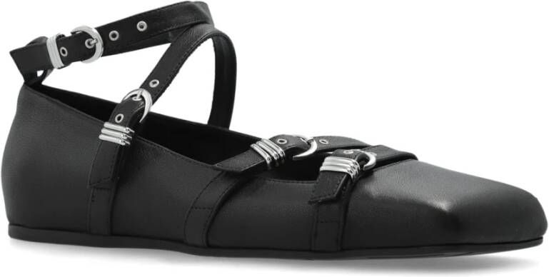 Vic Matié Leren laarzen Logic Black Dames