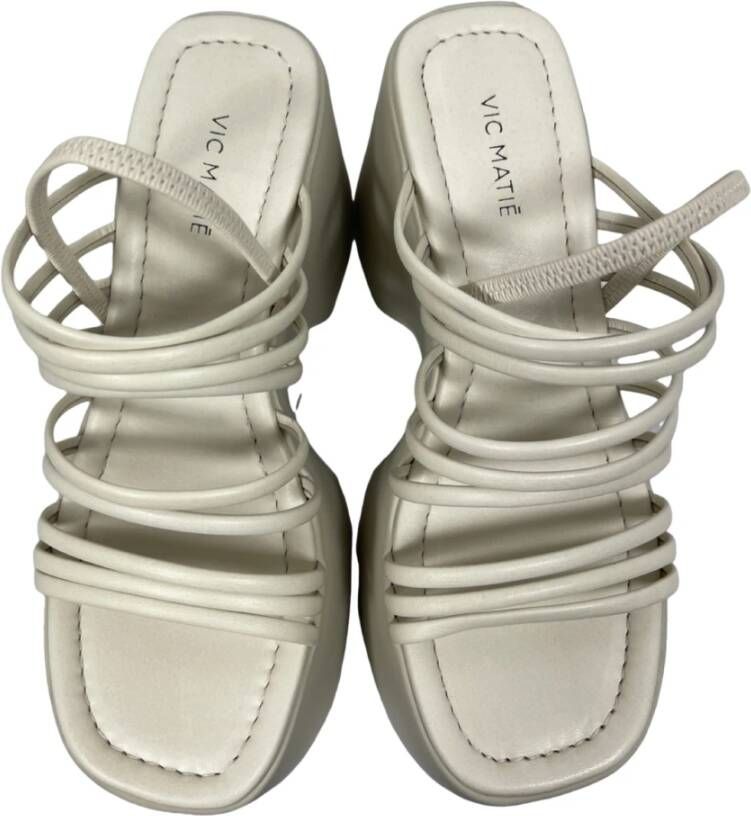 Vic Matié Leren Sandalen met Kruisband