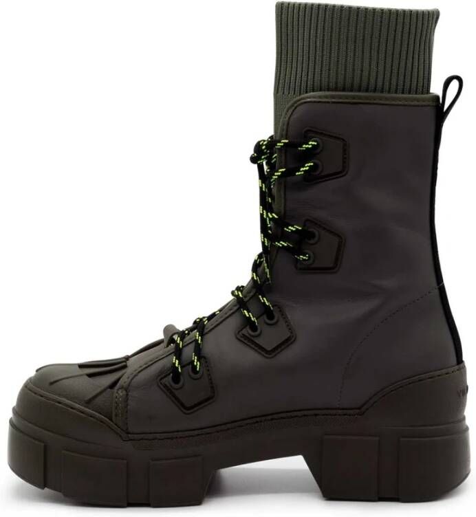 Vic Matié Militaire Rots Trekking Schoenen Gray Dames