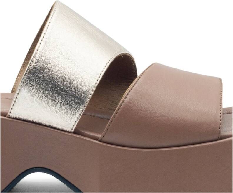 Vic Matié Mini Yoko sandaal leren armbanden Roségoud