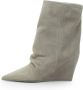 Vic Matié Minimalistische buis enkellaars Cocoon in ivoor Beige Dames - Thumbnail 4