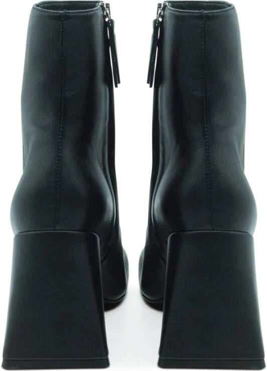 Vic Matié Minimalistische enkellaars Ming in zwart Black Dames
